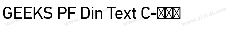 GEEKS PF Din Text C字体转换